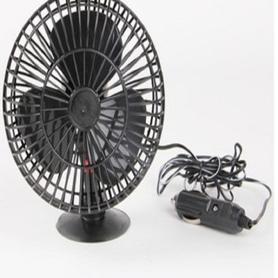 Siyah 4 İnç İki Anahtarlı Otomotiv Elektrikli Soğutma Fanları Dc12v Plastik Malzeme