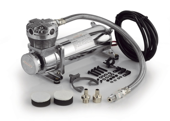 Dayanıklı Ağır Görevli OffRoad Air Ride Süspansiyon Kompresörü DC12v Chrome Çelik