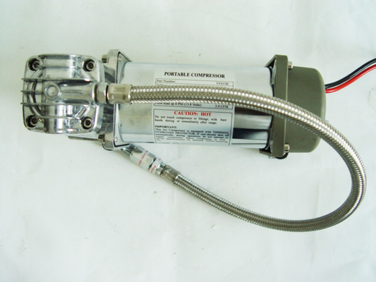 Ağır Görevli Hava Yolculuğu Süspansiyon Kompresör Kamyon Offroad Metal Hava Yolculuğu Pnömatik 12v Chrome