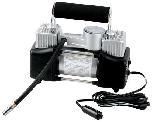 DC12V Çift Silindir Metal Araç Hava Kompresörü Araç Şişirme Pompası İçin
