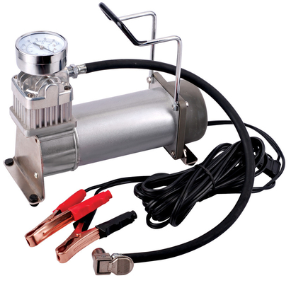 12V Tek 200 Psi Araç Hava Kompresörü Kapalı Anahtarı Krom, Araba İçin Taşınabilir Hava Kompresörü