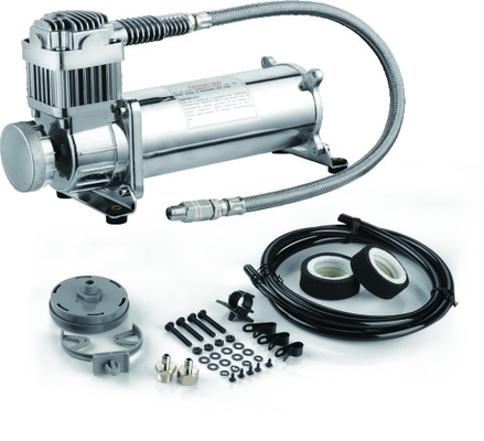 % 100 Görev Döngüsü Hava Kompresörü 2,5 Galon Tank Üstü Hava Sistemi 12V 150 Psi IP67
