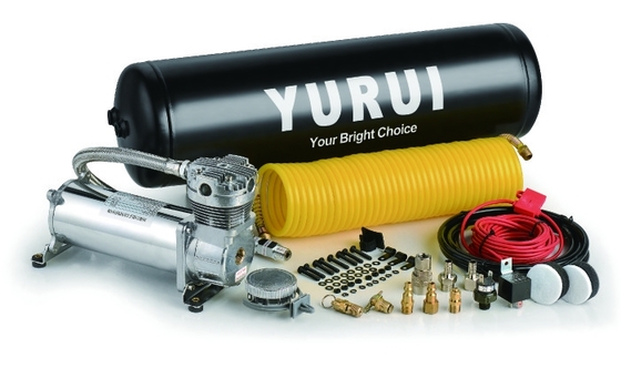 İyi bir fiyat. Dc 12v Chrome Araç Hava Süspansiyonu Kompresör Sistemi Kits Tanklı Kamyon için Offroad çevrimiçi