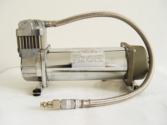150PSI Krom 1.75CFM Ağır Hizmet Tipi Taşınabilir Hava Şok Kompresörü 12v Hava Tanklı