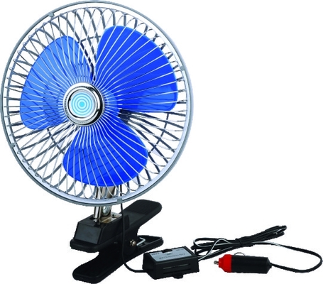 8 İnç 12V Taşınabilir Gösterge Tablosu Araba Soğutma Fanı Klipsi - 2 Hız Anahtarı
