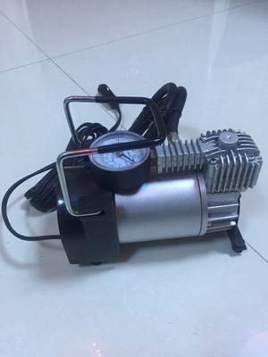 Gümüş ve Sarı Araba Lastiği Basınç Pompası, Ağır Hizmet Gücü 12 Volt Hava Kompresörü