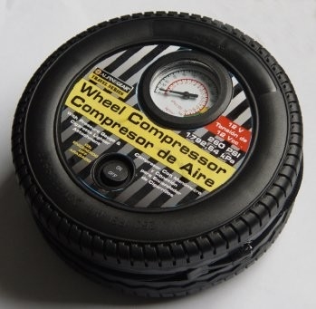 Lastik Şekli Taşınabilir Araç Hava Kompresörü Lastik Şişirme Plastik DC12V