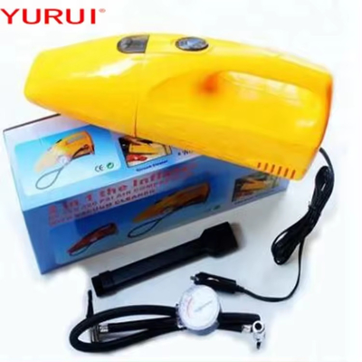 Dc12v Mini Taşınabilir El Yüklü Islak Kuru Araç Çamaşırlığı Vakum Temizleyicisi Ve Lastik Şişirici