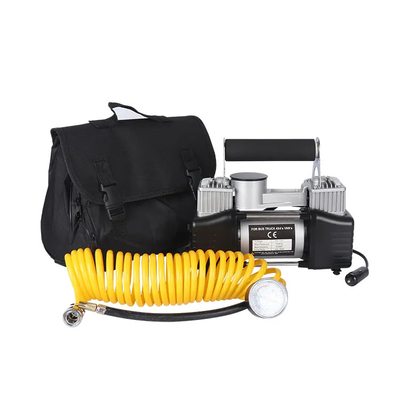 Taşınabilir Lastik Pompası DC 12 Volt METAL Lastik Şişirici Araba Hava Kompresörü Kamyon için Kumaş Çantasıyla