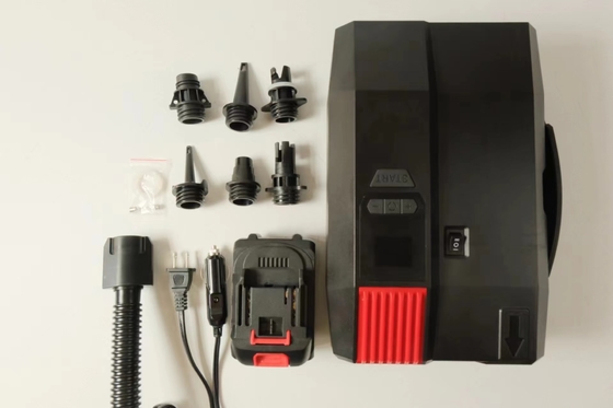 İyi bir fiyat. Plastik Özel Renkli Taşınabilir DC 12V SUP Elektrik Pompa Elektrik Dikkatli Paddle Board Pilli Dijital Pompa çevrimiçi