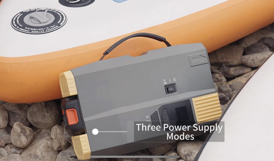 Şarj edilebilir pil ve AC güç hattı ile 12v Paddle Board pompası 110-220v 20PSI'ye kadar şişme araçlar için
