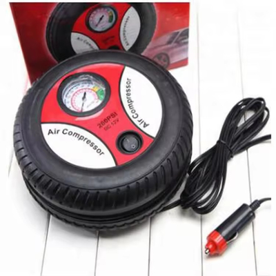Dc12v Mini taşınabilir araba hava kompresörü araba lastiği şişirme için sigara çakmak fiş ile
