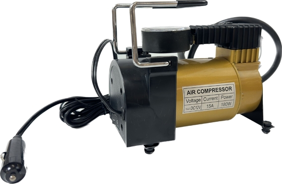 Taşınabilir Metal Hava Kompresörü DC12v Tek Silindirli Araba Lastikleri Şişirme Pompası Hızlı Şişirme