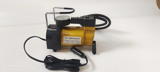 Taşınabilir Metal Hava Kompresörü DC12v Tek Silindirli Araba Lastikleri Şişirme Pompası Hızlı Şişirme