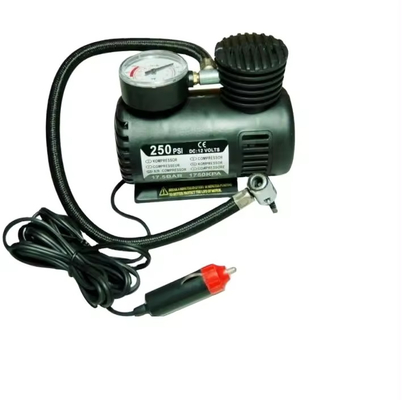 Sigara çakmak fişine sahip plastik DC12v hava kompresörü