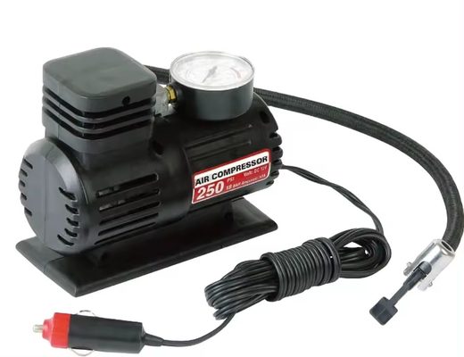 Dc12v Araç Taşınabilir Mini ABS Hava Kompresörleri Sigara Tuşuyla Lastik İnfasyonu için