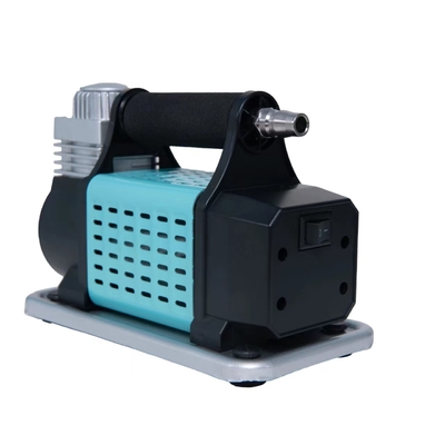 Tek Silindirli DC12V Metal Taşınabilir Otomobil Hava Kompresörü Metal Basınçölçerle