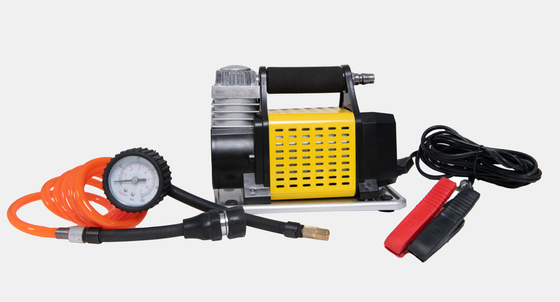 DC12V Metal Taşınabilir Otomobil Lastik Fırlatıcısı Metal Basınçölçer ve hortumlu