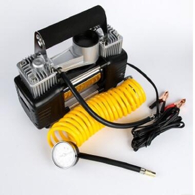Gümüş Renkli Çift Silindirli Araç Hava Kompresörleri YF662B 180w 150psi