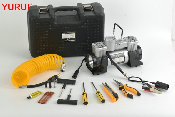 Işık ile 12v 180w 150psi Taşınabilir Araç Hava Conpressor Metal Lastik Pompası