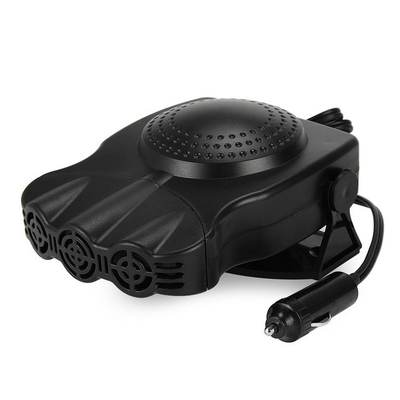 İki Anahtarlı Taşınabilir Fan Isıtıcı 150w, Araba Isıtıcısında Siyah Plastik Fiş