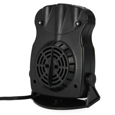 İki Anahtarlı Taşınabilir Fan Isıtıcı 150w, Araba Isıtıcısında Siyah Plastik Fiş