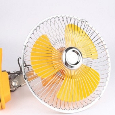 8 inç Salınımlı Arabalar Arka Koruma İçin Sarı Elektrikli Soğutma Fanları