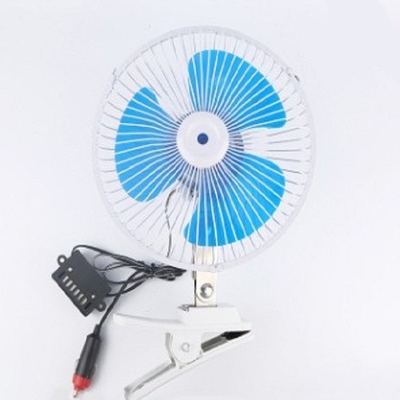 İyi bir fiyat. Mavi Elektrikli Araba Soğutma Fanı 12v / 24v Vidalı Plastik Malzeme Montajı çevrimiçi