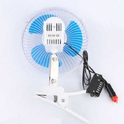 Mavi Elektrikli Araba Soğutma Fanı 12v / 24v Vidalı Plastik Malzeme Montajı