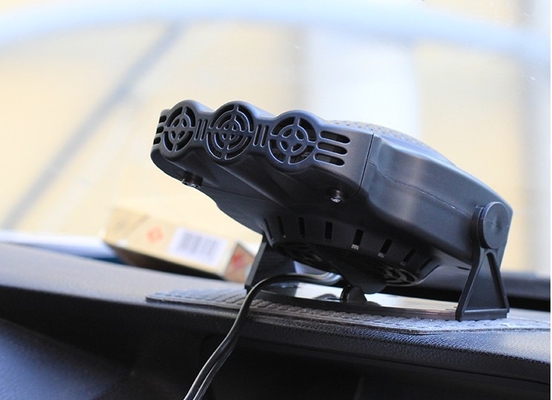12v 150w Siyah Taşınabilir Otomatik Isıtıcı Soğuk Sıcak Anahtarlı Küçük Fan Isıtıcı
