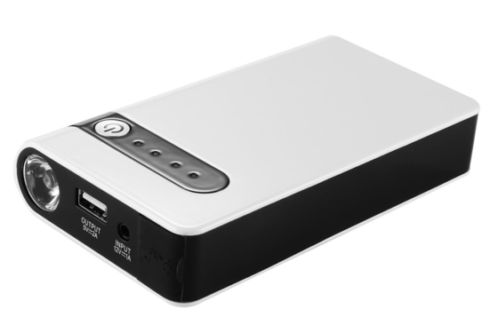 LED el feneri ve 11000mAh pil ile kompakt 12V araba atlama başlangıcı 400A zirve akımı