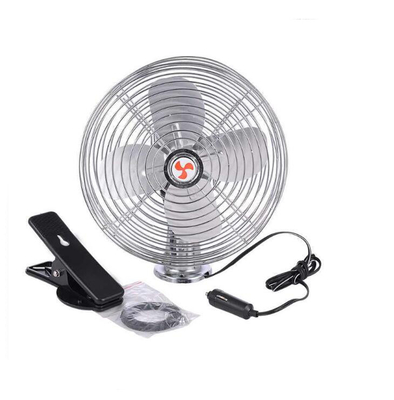 On - Off Anahtarlı Tam Güvenlik Metal Koruma ile 12v / 24v Araba Soğutma Fanı