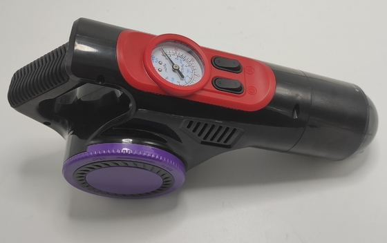 Yeniden şarj edilebilir 12V elektrikli elektrikli süpürge ve hava kompresörleri LED ışığı ile el mini hava 4 içi 1 lastik şişirme ve temizleme