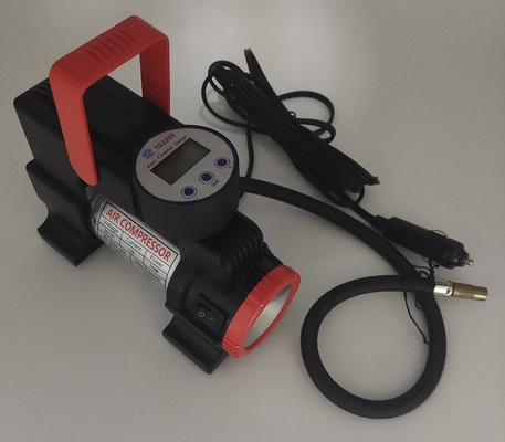 DC12V LED Işık Taşınabilir Metal Araç Hava Kompresörü Dijital Ölçümle
