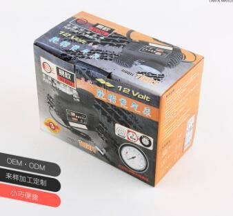 Sigara çakmak fişine sahip plastik DC12v hava kompresörü