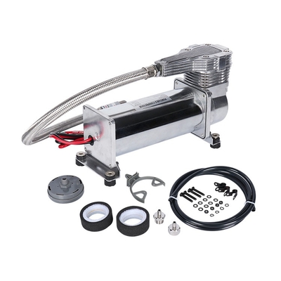 Hızlı Chrome Çelik Taşınabilir Hava Kompresörü 12v Ağır Görevli Araç
