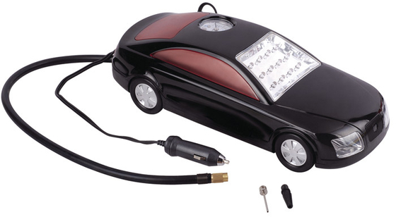 İyi bir fiyat. Lastik Şişirme için LED Işık ile 3 1 Araba Şekli Hızlı Plastik Hava Kompresörü DC12V çevrimiçi