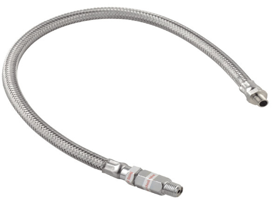 CE Yumuşak Hava Kompresörü Parçaları Çelik Örgülü Hortum 1/8 "Çek Valfli