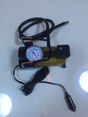 İyi bir fiyat. Gümüş ve Sarı Araba Lastiği Basınç Pompası, Ağır Hizmet Gücü 12 Volt Hava Kompresörü çevrimiçi