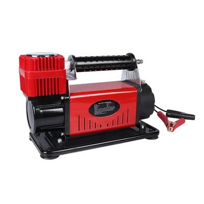 Ağır Metal DC12V Araç Hava Kompresörü Basınç Ölçütüyle Araç Lastik Hava Şişirici Tek Silindirli Hava Kompresörü