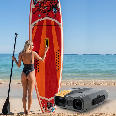 5000mAH Pil Kapasitesi SUP Şişme Dock Kayak Paddle Board için Elektrikli Pompa 20PSI 12V/110-240V
