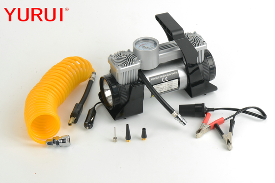 İyi bir fiyat. Işık ile 12vdc Elektrikli Taşınabilir Araç Hava Kompresörleri Çift Silindir çevrimiçi