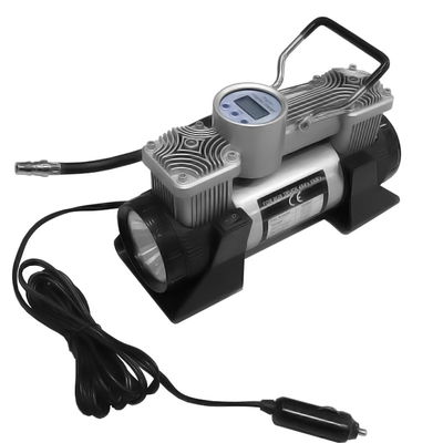 Otomobil Lastik Şişirici Dijital Ölçüm Otomobil Hava Kompresörü DC 12v Çift Silindir